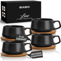 Skodelice za kavo, Luxe črna (4x320 ml)