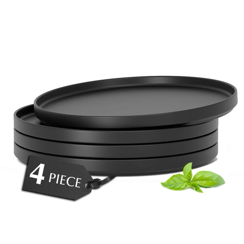 Krožniki Luxe črna veliki set (4x26 cm)