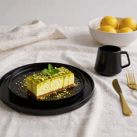 Krožniki Luxe črna veliki set (4x26 cm)