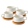 Skodelice za kavo, Luxe bela (4x320 ml)